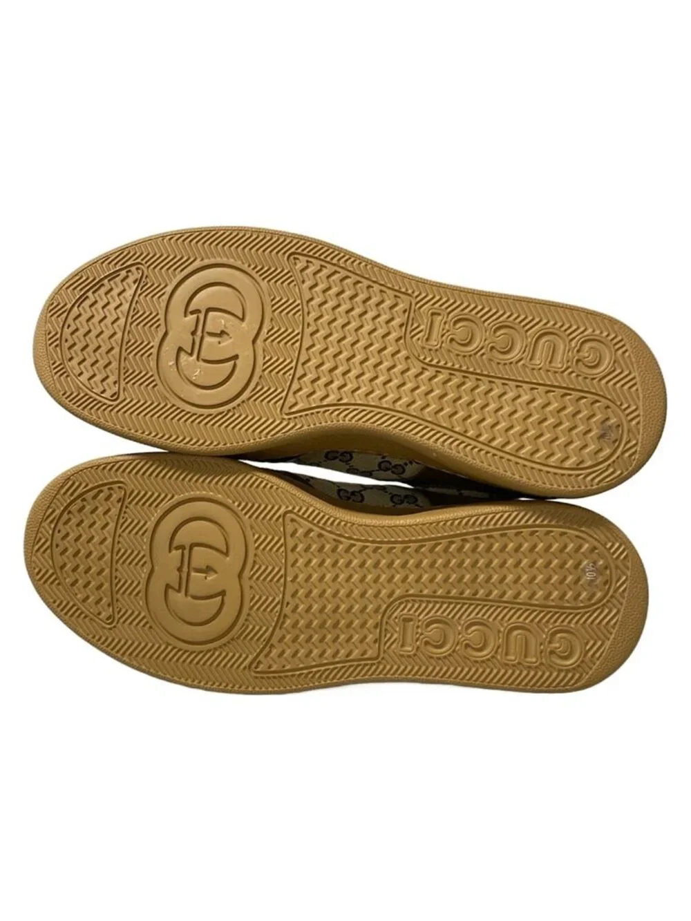 Gucci Sneakers 10.5 GG Pattern Brown Dark Leather